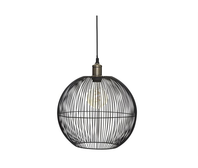 Lámpara colgante metal AUDREY 40W Negro
