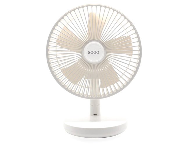 Ventilador pie sobremesa SOGO SS-21425 circular Blanco