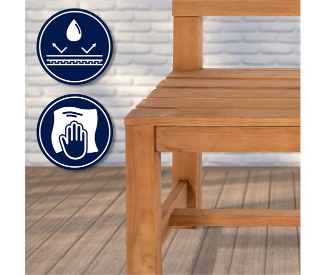 Banco de jardín - Augusta - Madera 150x50 Marron