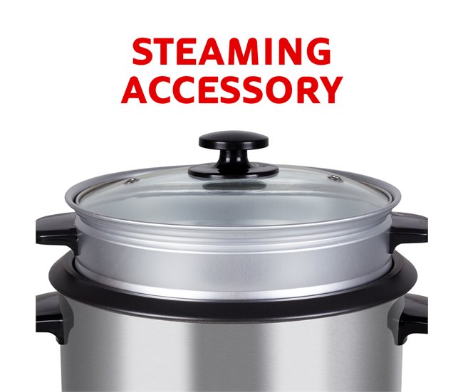 Arrocera Eléctrica HAEGER Rice & Steam - 1,8L Inox