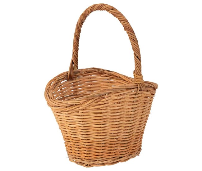 Cesta oval de medula Marron