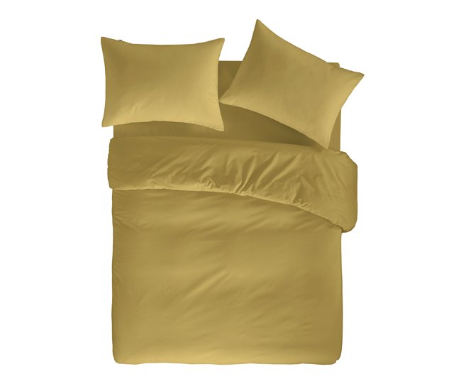 Funda nórdica de algodón CASUAL Amarillo