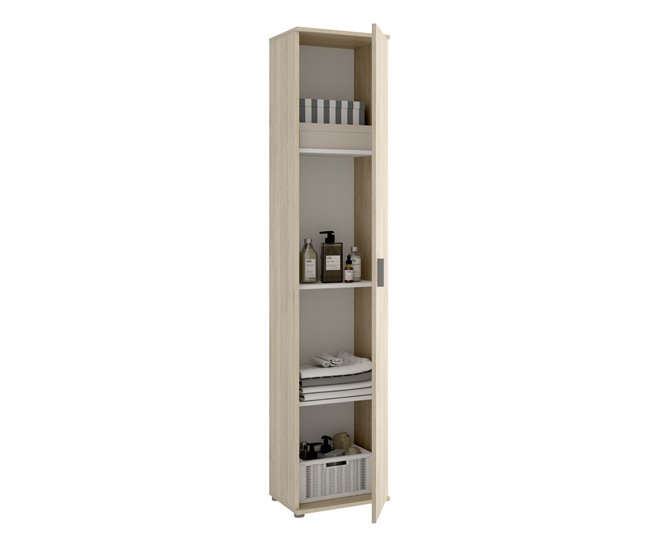 Armario Multiusos 1 Puerta Natural