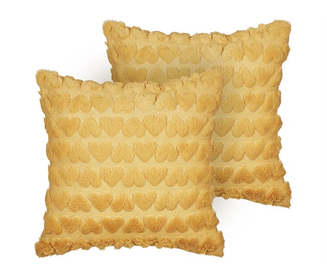 Beliani Cojín decorativo ASTRANTIA 45x45 Amarillo