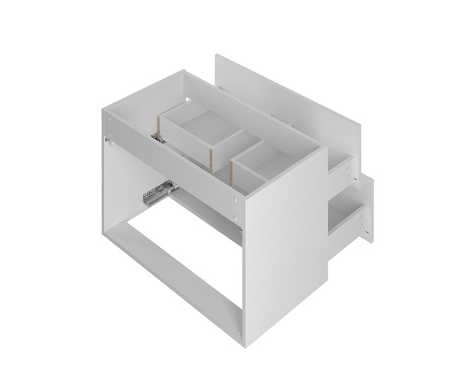 Mueble bajo lavabo Soline 80 Blanco