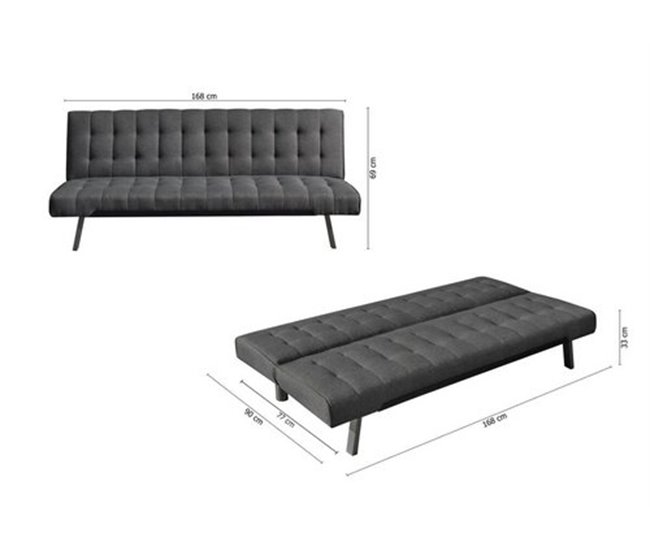 Sofá cama Nahia 2 Plazas Gris