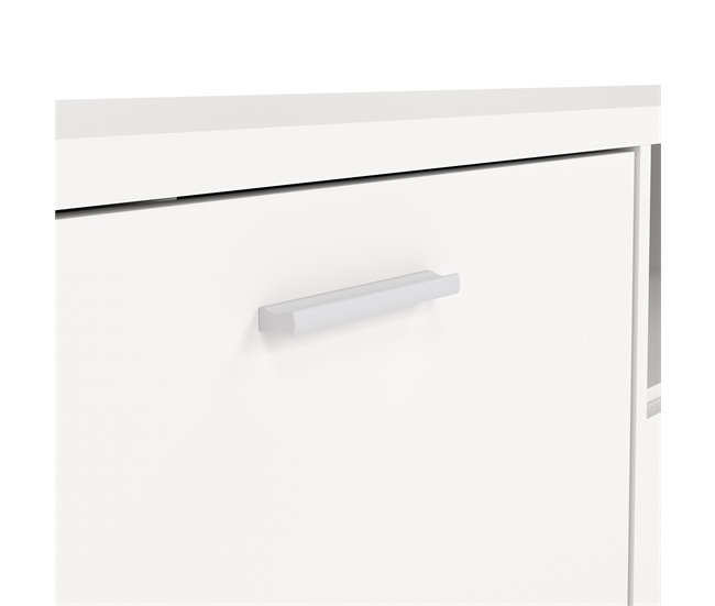 Mueble TV 177cm blanco MOKARIS Blanco