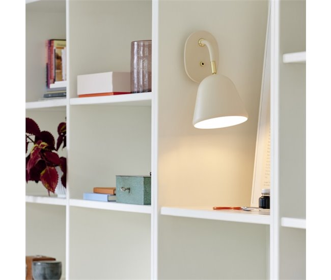 Aplique de pared Fleur Metal  Retro - Vintage Beige