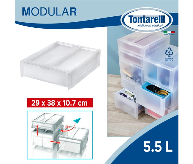 caja de almacenamiento Transparente