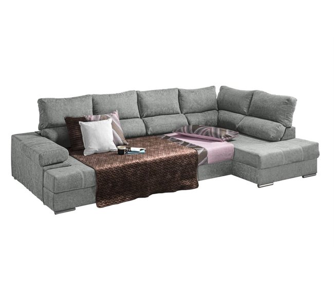 Mega Sofa Cama Chaise Longue Rinconera Italia Arena