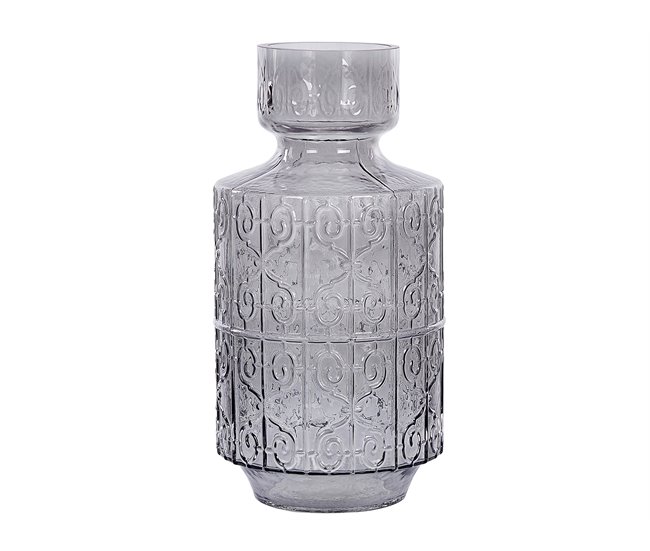 Beliani Jarrón para flores DIKELLA Gris
