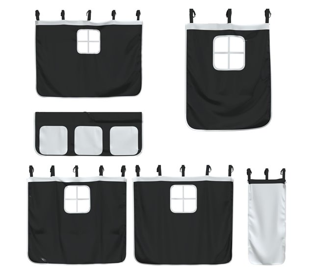 Cama alta 90x190 Azul