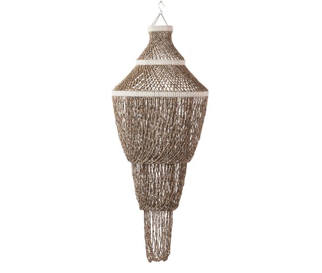 Lampara de Techo Conchas Marron