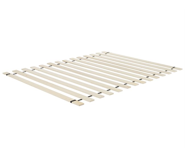 Beliani Cama con somier MDF ERVILLERS Marron