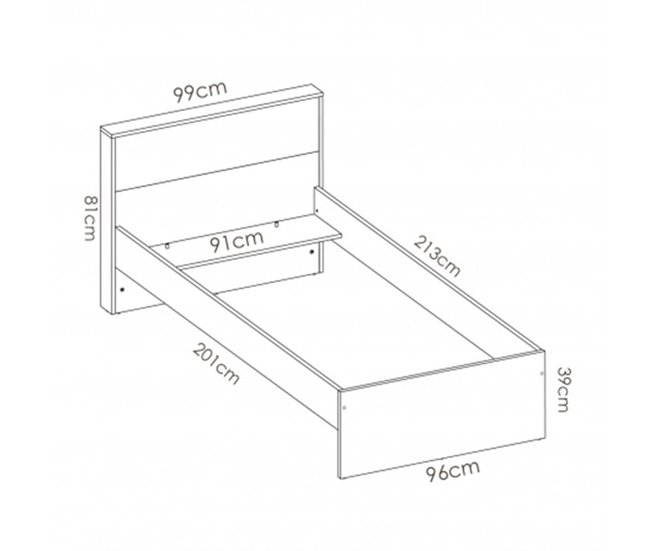 Cama juvenil Boreal Multicolor