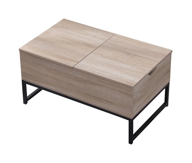 Mesa de centro con tablero elevable Marron Claro