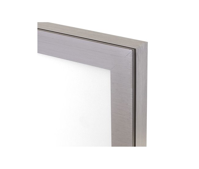 Panel Led Rectangular Aluminio Serie Voltaire Niquel