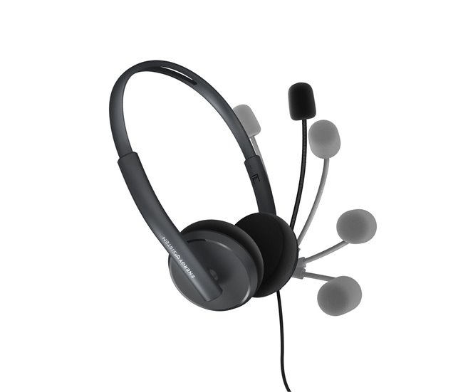 Auriculares con Micrófono Office 2 Negro
