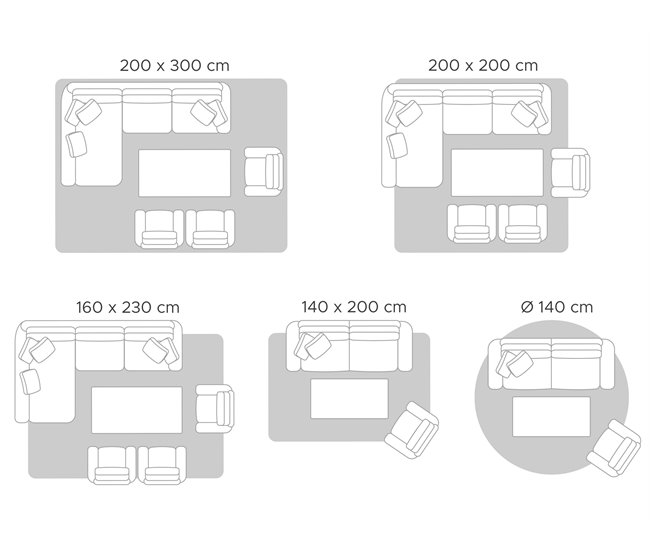Beliani De pelo corto ACARLAR 150x230 Multicolor