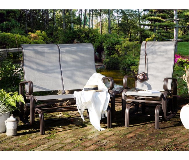 Beliani Sillón BORGIO Marron