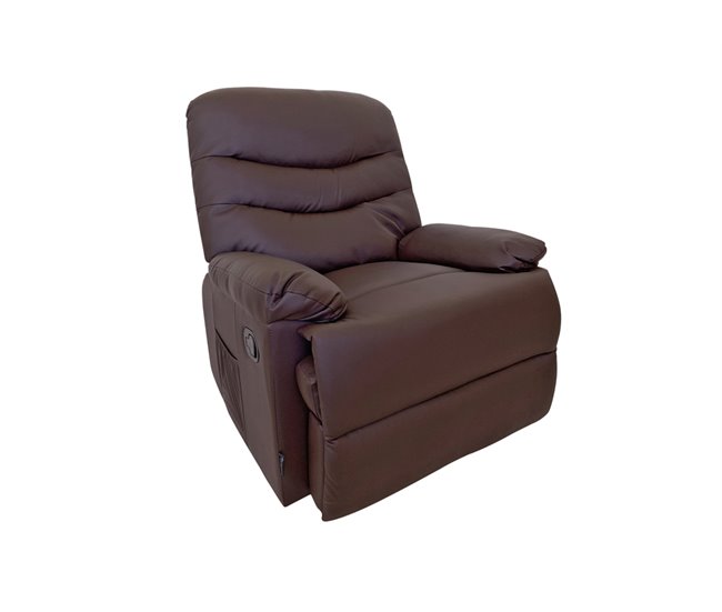Sillón relax motorizado con masaje ROMA Chocolate