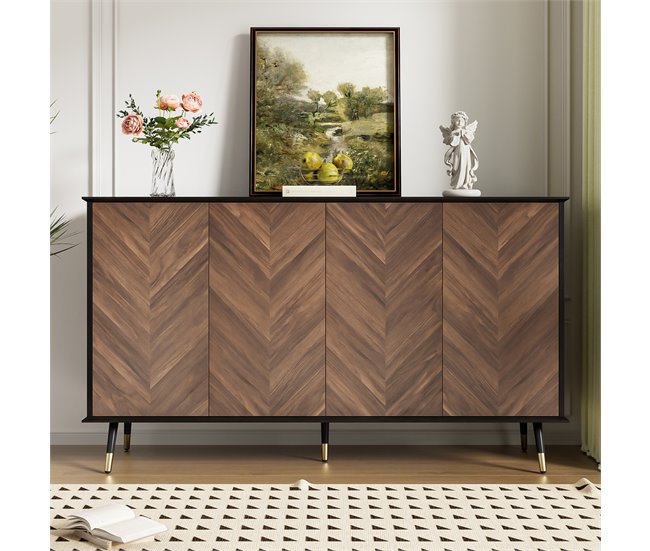 Aparadores Negro/ Madera