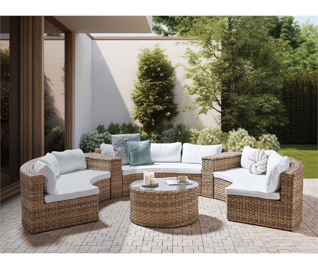 Beliani Conjunto de jardín SEVERO Arena