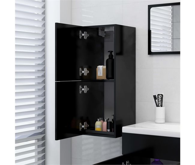 Armario de baño madera contrachapada 30 Blanco