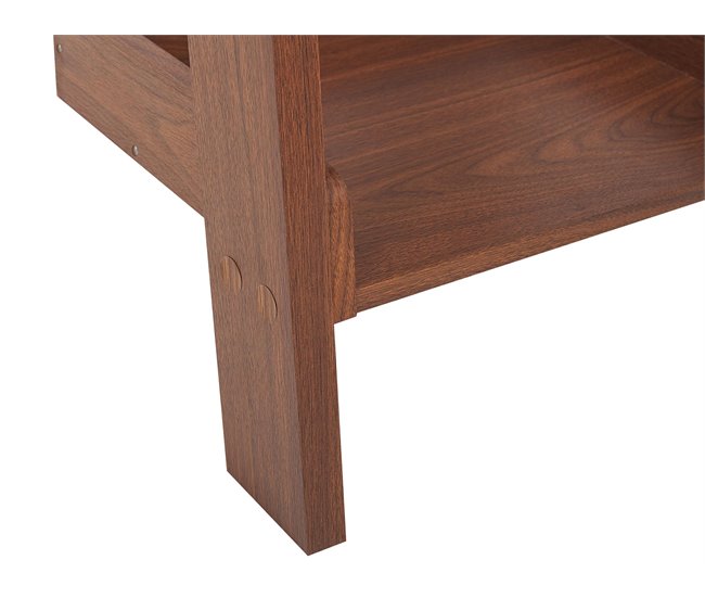 Beliani Librería MOBILE TRIO Marron