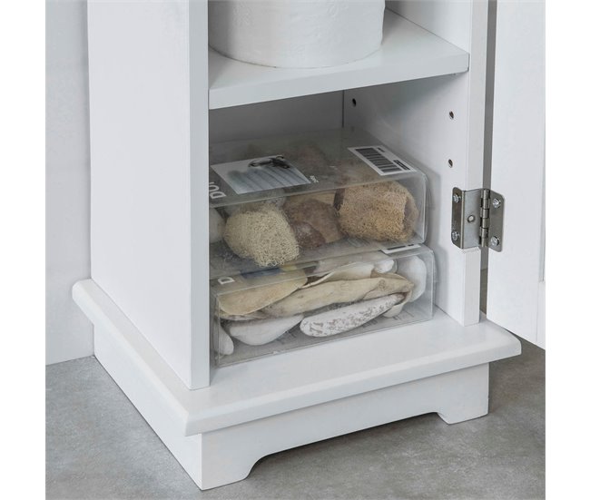 Portarrollos de Papel Higiénico FRG177-W SoBuy Blanco
