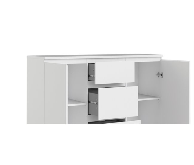 Aparador con 2 puertas y 3 cajones NOVA Blanco