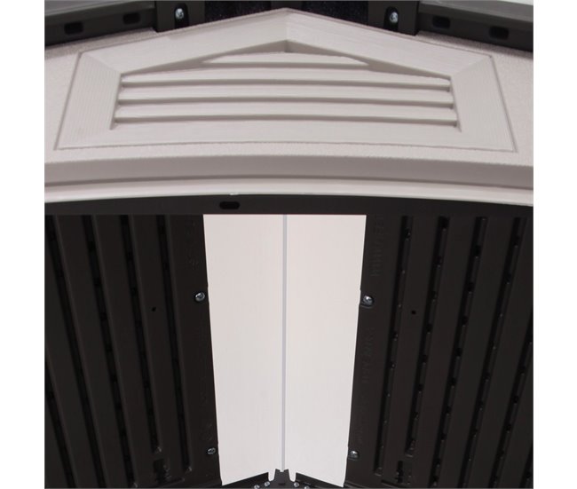 Caseta jardín ultrarresistente con ventana Lifetime uv100 214 Gris
