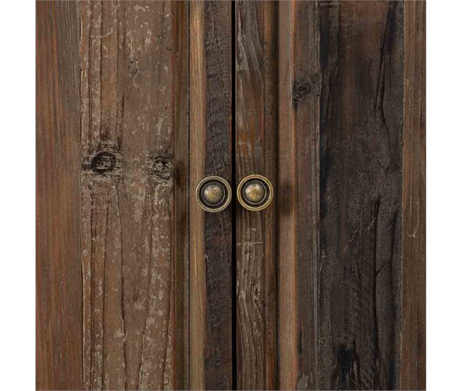 Aparador de madera, 2 puertas, 2 cajones Marron