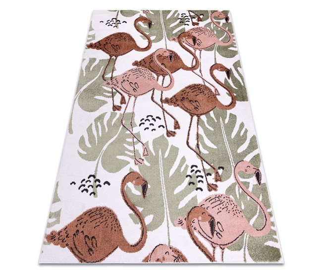 Alfombra FUN Flami para niños flamencos 200x290 Multicolor