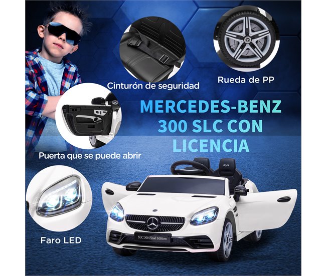 Coche Eléctrico Infantil PP, Metal AIYAPLAY Blanco
