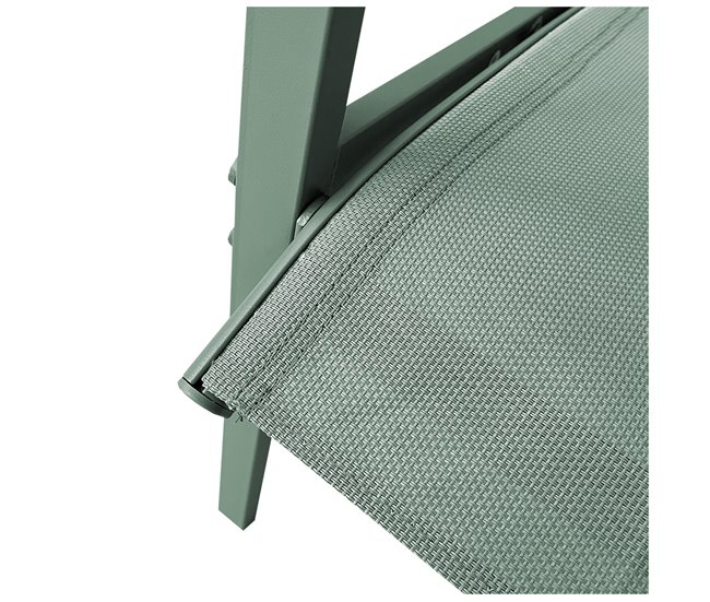 Acomoda Textil – Conjunto Jardín de 2 Sillones + Mesa Verde