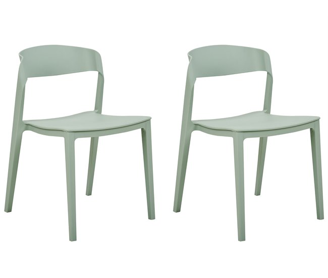 Beliani Silla de comedor SOMERS Verde