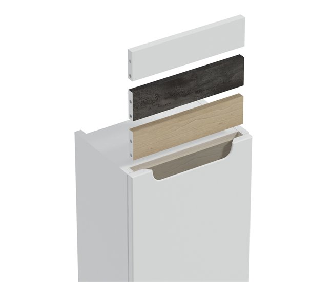 Mueble bajo lavabo 2 cajones Livia Blanco