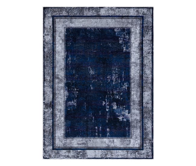 Alfombra lavable MIRO 51676.813 Griego vintage marco 160x220 Azul