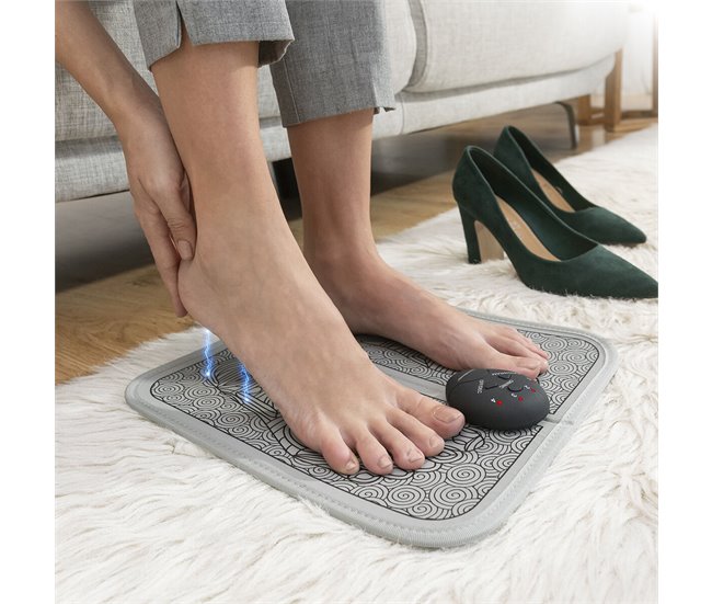 Masajeador Electroestimulador de Pies y Piernas Negro