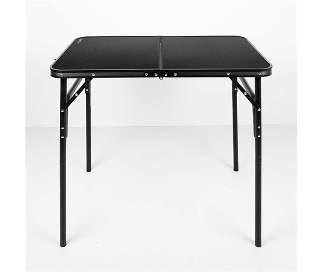 Aktive Mesa plegable camping maletín antideslizante negro c/sistema de nivelación Negro
