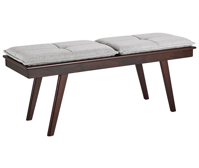 Beliani Banco de cama MDF EXTON Gris Claro