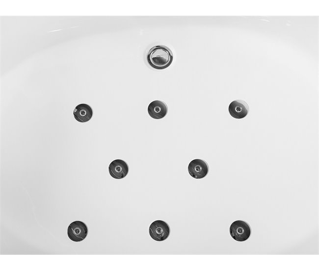 Beliani Bañera esquinera MANGLE 136x187 Blanco