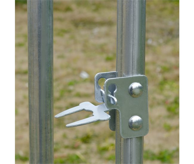 Gallinero Acero Galvanizado, Tela Oxford Gris