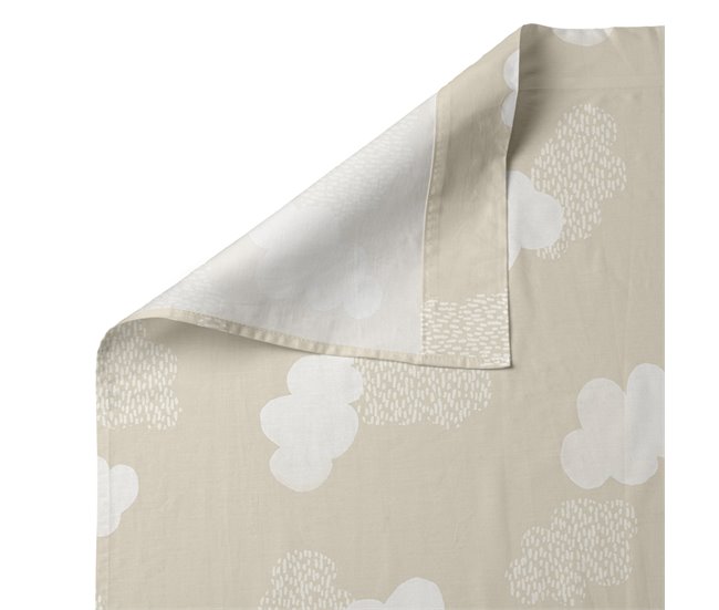 Clouds beige Juego de sábana cuna Beige