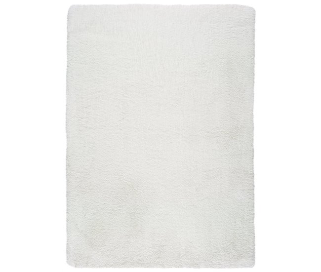 Alfombra lavable de pelo alto ALPACA - ATTICGO 80x150 Blanco