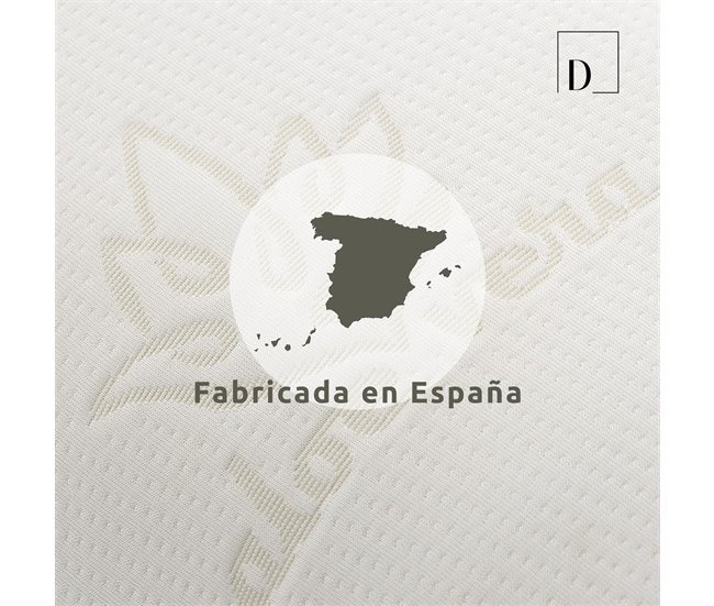 Almohada Viscoelástica Copos Funda Aloe Vera 75x40 Blanco/ Gris