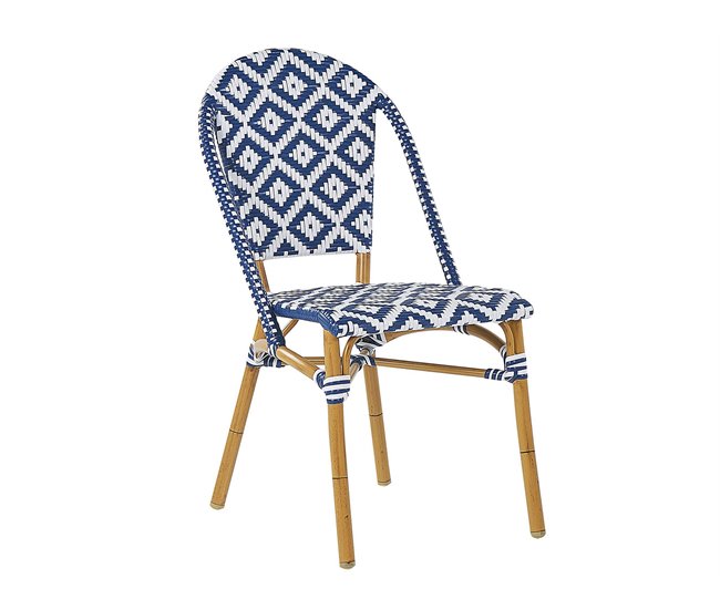 Beliani Conjunto de comedor RIFREDDO Azul Marino