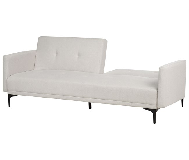 Beliani Sofá cama Poliéster LUCAN Azul Marino