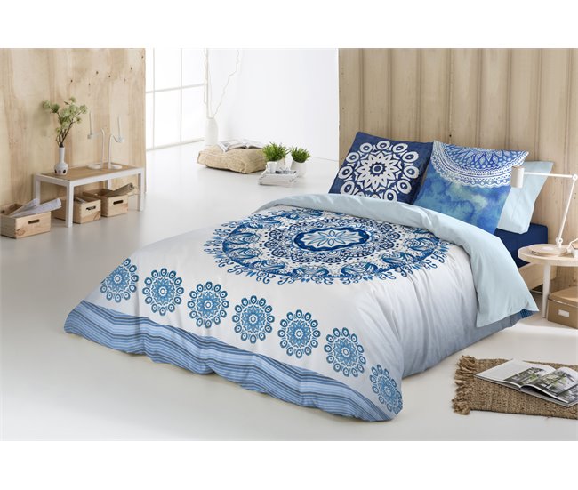 FUNDA NÓRDICA GREEK INDIGO 